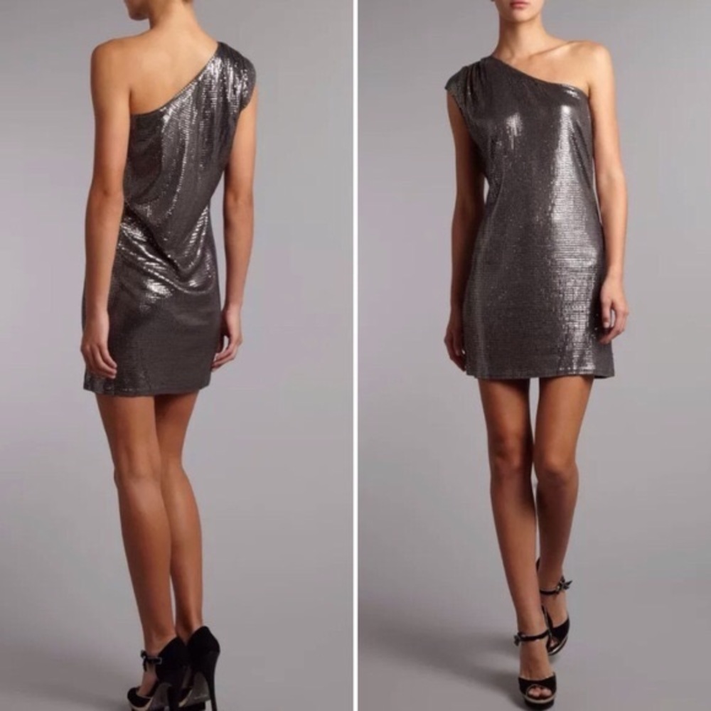Michael Kors One Shoulder Sequin Dress